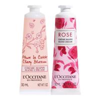  L'OCCITANE/欧舒丹 保湿不油腻 护手霜套装礼盒  玫瑰/乳木果 30ml+30ml