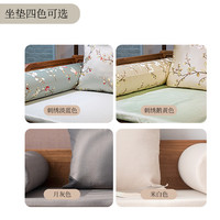 溪木工坊 新中式实木罗汉床客厅中式罗汉榻客厅榆木沙发床中式家具