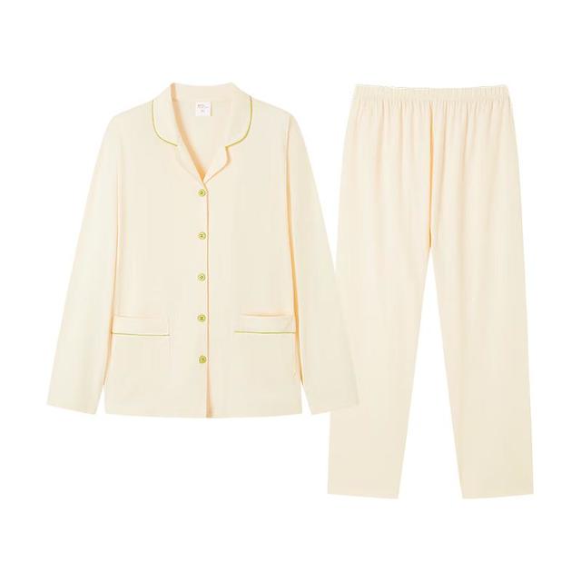 都市丽人 春秋季薄款长袖棉质家居服套装 （任选2套）