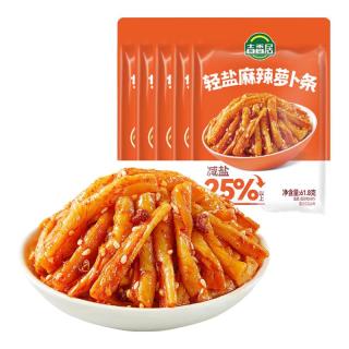 吉香居 轻盐麻辣萝卜条61.8g*5包减盐嘎嘣脆风干萝卜干四川下饭菜咸菜