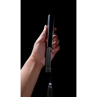 FEGVE 费戈 山头林村FEGVE费戈马牙TC4全钛合金扇子古风防身功夫太极钛折扇纯金属新款 六寸轻风马牙钛扇[黑色洒金宣纸