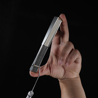 FEGVE 费戈 马牙TC4全钛合金扇子古风防身功夫太极 轻风马牙钛扇 4寸