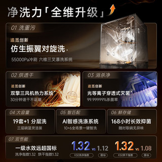 dreame 追觅 DN19-DF76K501CNDA 洗碗机 16套