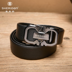 SHERIDAN 真皮皮带 男士自动扣腰带 商务休闲款 礼盒装