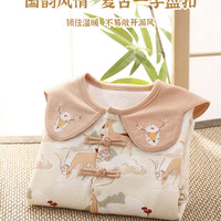 汉宫优品婴幼儿衣服女童超洋气中国风汉服春秋纯棉连体衣周岁礼服 云山见鹿()