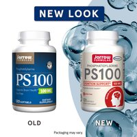 Jarrow FORMULAS PS100磷脂酰丝氨酸软胶囊 增强记忆力 100mg 120粒