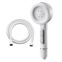 荣事达增压淋浴花洒喷头全套强劲家用洗澡莲蓬喷头白色TY001两件套