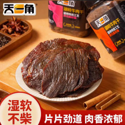 天一角 湖岭黄牛肉干五香温州牛肉特产大片黄牛肉 250g五香味