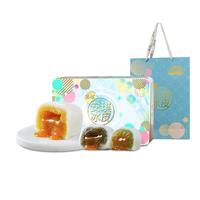 安琪广式月饼流心奶黄冰皮月饼420g榴莲水果月饼礼盒品 流心奶黄冰皮月饼 420g 6枚装