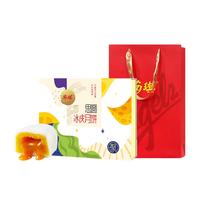 安琪冰皮月饼抹茶杨枝甘露榴莲水果月饼思圆月饼礼盒佳品420g 思圆冰皮月饼礼盒420g6枚