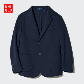 优衣库童装男童女童针织西装外套礼服校服钢琴演出服478240 69 藏青色 140