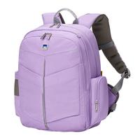 letopo儿童护脊减负书包小4-6年级双肩书包 简约时尚轻便耐脏 芋紫色