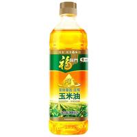 福临门 黄金产地 非转基因 压榨玉米油 900ml