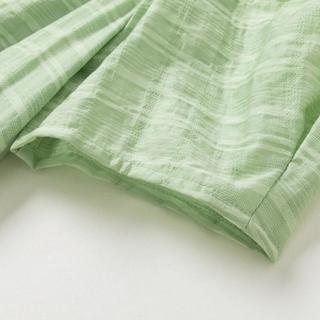 香影 X.YING【时尚夏装】v领连衣裙女小清新收腰茶歇法式泡泡袖裙子