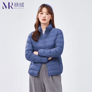 袂绒薄款羽绒服女轻薄2025百搭轻便简约立领短款保暖冬季外套 3XL