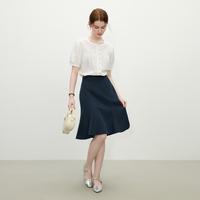 范思蓝恩FANSILANEN 简约百搭高腰半身裙女2025夏鱼尾裙子中长款通勤a字裙