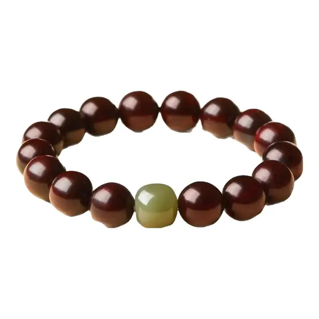 普陀山【正品保真】小叶紫檀手串和田玉转运珠手链生日礼物 【普陀山祝福】小叶紫檀手串8mm