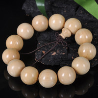 黄杨木湖北黄杨小叶黄杨佛珠手串 精品小孔手串2.0 0.8 108颗男女手链