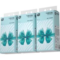 植护 原木挂式纸抽纸4层250抽*3提