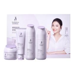 袋鼠妈妈 多肽洁面+水+乳+面霜