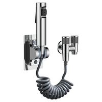 科固马桶喷枪伴侣角阀一进二出套装 厕所增压冲水喷头分水器三通