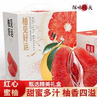 京地达 梅州红心蜜柚 单果750g+ 4.5斤礼盒装