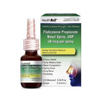 HealthA2Z鼻炎喷雾美国鼻塞喷剂鼻敏感打喷嚏丙酸氟辛酸24h过敏缓解15.8mL