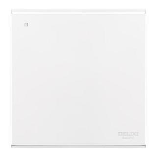 德力西 开关插座面板 86型面板 CD229 单开 一开单控开关 哑光白大板