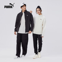 运动外套男女宽松休闲立领拉链摇粒绒夹克 686093puma奥莱 黑色-01 XXL