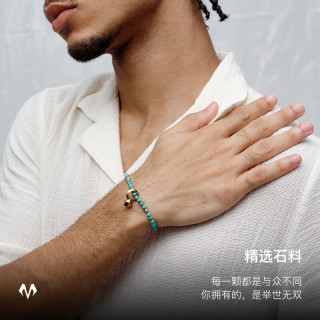 BABAMA【汪苏泷同款】转运珠手串男女手饰小众 绿色18cm