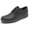 ROCKPORT 乐步 男士 Garett素面系带牛津鞋 平头皮鞋 日常休闲 舒适缓震 Black 8.5