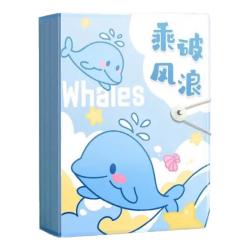 真彩 A4文件夹资料册试卷收纳袋状收集册透明插页小初中生多层产检乐谱夹装卷子学习装订整理 乘风破浪-6