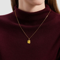 周生生招福蛇黄金吊坠 生生有礼十二生肖蛇足金挂坠 95324P定价