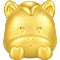 周生生黄金转运珠 足金星运神话十二生肖串珠 单颗定价 趴趴马95965C