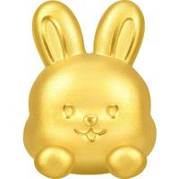周生生黄金转运珠 足金星运神话十二生肖串珠 单颗定价 趴趴兔95962C