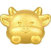 周生生黄金转运珠 足金星运神话十二生肖串珠 单颗定价 趴趴牛95960C