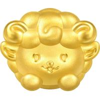 周生生黄金转运珠 足金星运神话十二生肖串珠 单颗定价 趴趴羊95966C