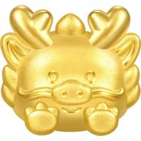 周生生黄金转运珠 足金星运神话十二生肖串珠 单颗定价 趴趴龙95963C