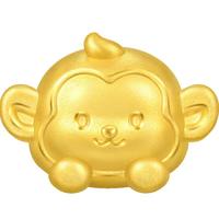 周生生黄金转运珠 足金星运神话十二生肖串珠 单颗定价 趴趴猴95967C