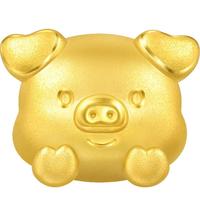 周生生黄金转运珠 足金星运神话十二生肖串珠 单颗定价 趴趴猪95970C