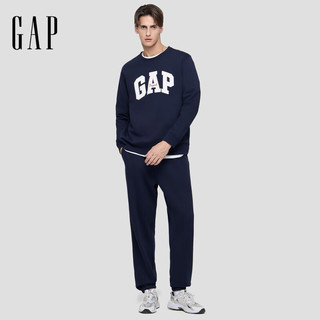 Gap/盖璞 抓绒松紧腰 男士运动裤  M 美码  L亚洲码180/100A 海军蓝