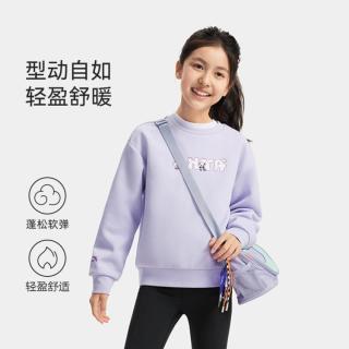 安踏 【动型科技】女童卫衣秋装25儿童运动休闲卫衣上衣安踏童装