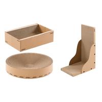 pidan猫抓板全家桶 瓦楞纸猫窝超大耐磨猫玩具全套