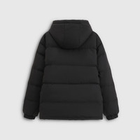 Gap男装2025秋季logo宽松连帽泡芙羽绒服百搭保暖外套791896 黑色 S (165/88A)亚洲尺码