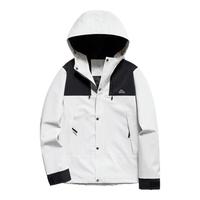 LONSDALE 龙狮戴尔户外春秋耐磨夹克男女同款2025宽松显瘦拼色连帽休闲外套