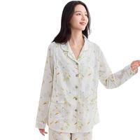 十月结晶月子服夏季薄款透气睡衣产后哺乳期产妇家居服套装 花涧兔L码
