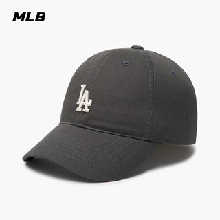 MLB棒球帽子秋夏鸭舌帽男女时尚休闲软顶3ACP7701N-07CGS 洛杉矶道奇队/碳灰色/小标