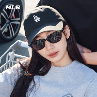 MLB棒球帽子秋夏鸭舌帽男女时尚休闲软顶3ACP7701N-07CGS 洛杉矶道奇队/碳灰色/小标