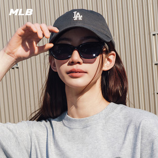 MLB棒球帽子秋夏鸭舌帽男女时尚休闲软顶3ACP7701N-07CGS 洛杉矶道奇队/碳灰色/小标