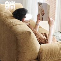 白鹭沙发法式复古包豪斯沙发客厅直排云朵沙发设计师小户型 【2.8米】	【全/释压太空坐感】